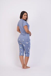 283 Pijama mujer manga corta pescador