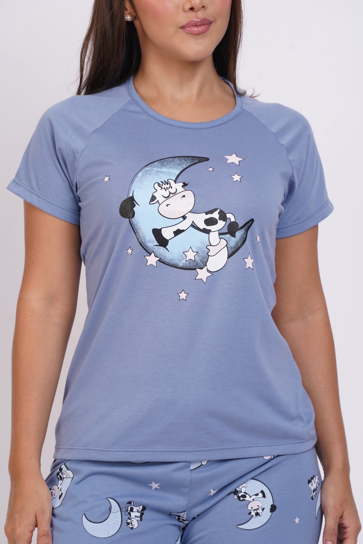 283 Pijama mujer manga corta pescador