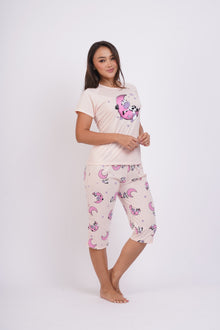 283 Pijama mujer manga corta pescador