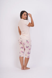 283 Pijama mujer manga corta pescador