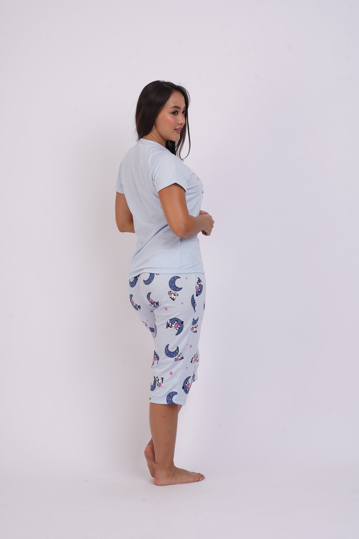 283 Pijama mujer manga corta pescador