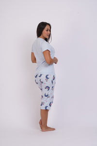 283 Pijama mujer manga corta pescador