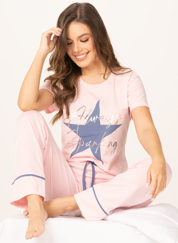 39001 Pijama mujer manga corta pantalón