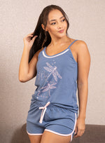 40001 Pijama Mujer Manga tiras short