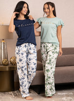 40100 Pijama Mujer Manga corta Pantalon