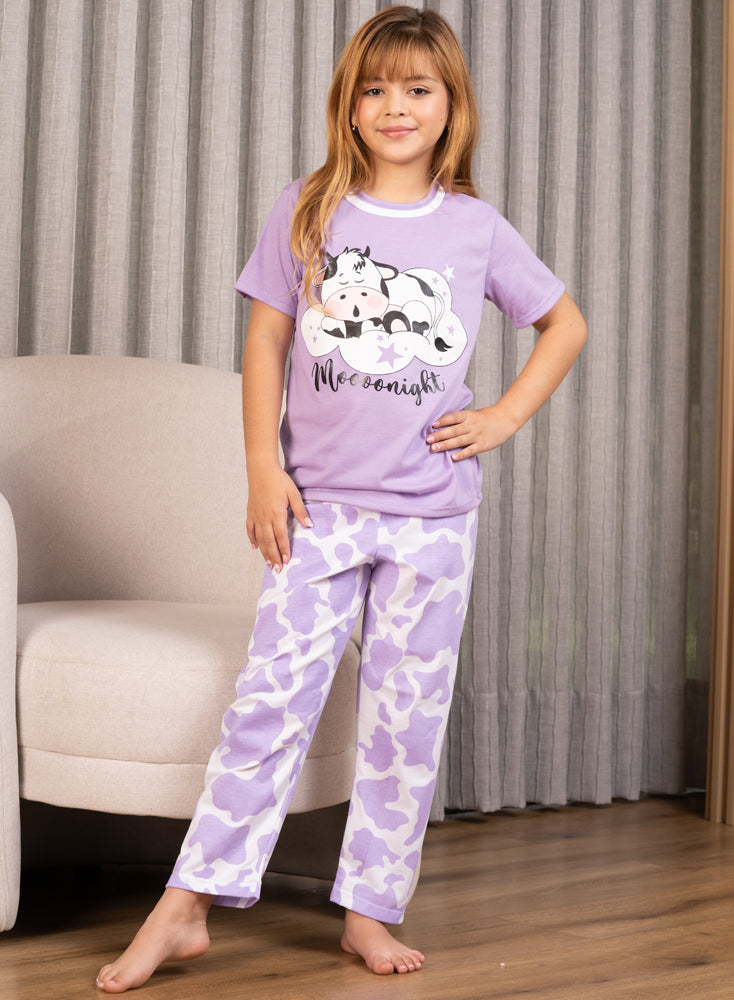 40201 Pijama Niña Manga Corta Pantalon