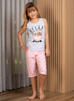 40203 Pijama Niña Manga Sisa Capri