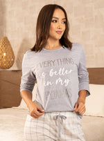 41002 Pijama Mujer Manga Larga Pantalon