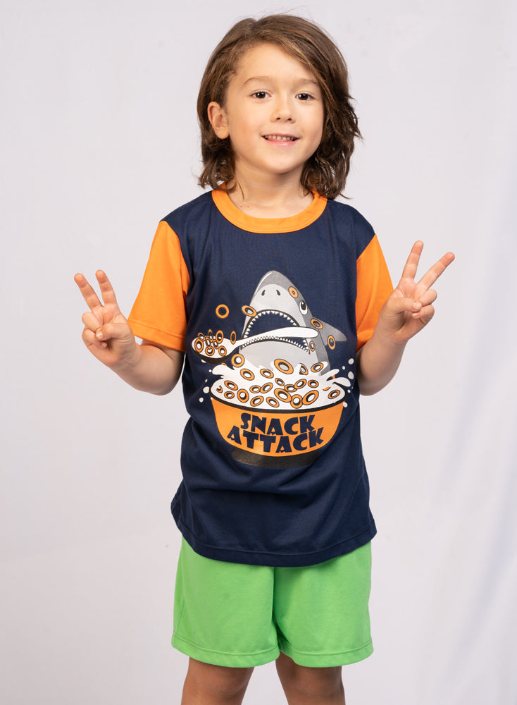 41505 Pijama Niño Manga Corta Bermuda