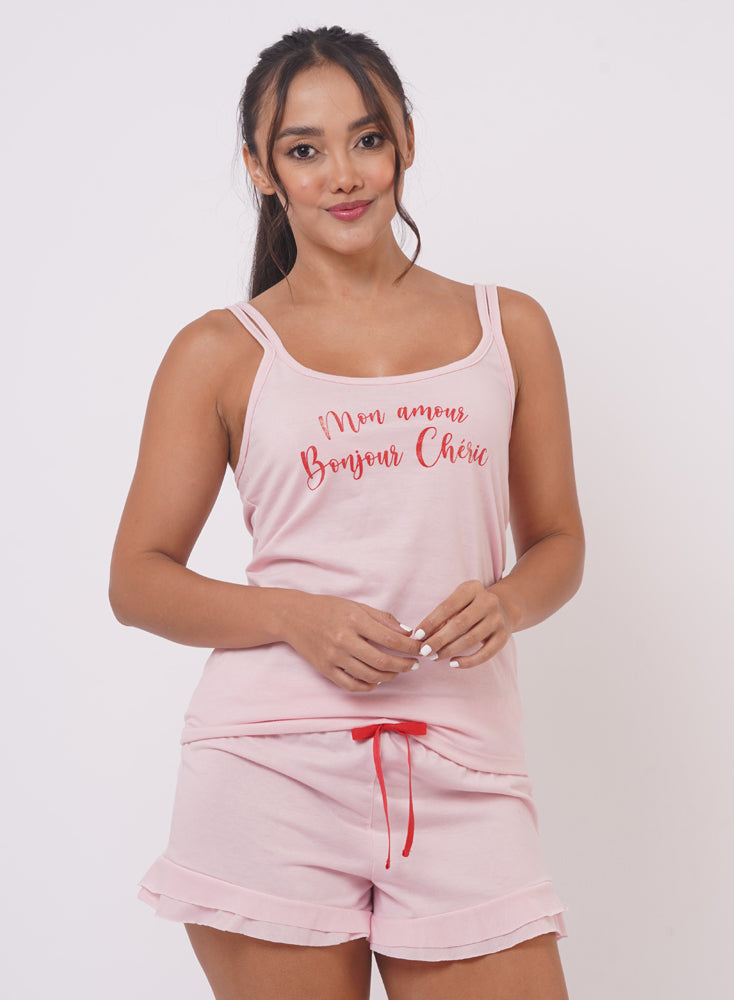 42101 Pijama Mujer Tiras Short