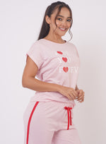 42103 Pijama Mujer Manga Corta Pantalón