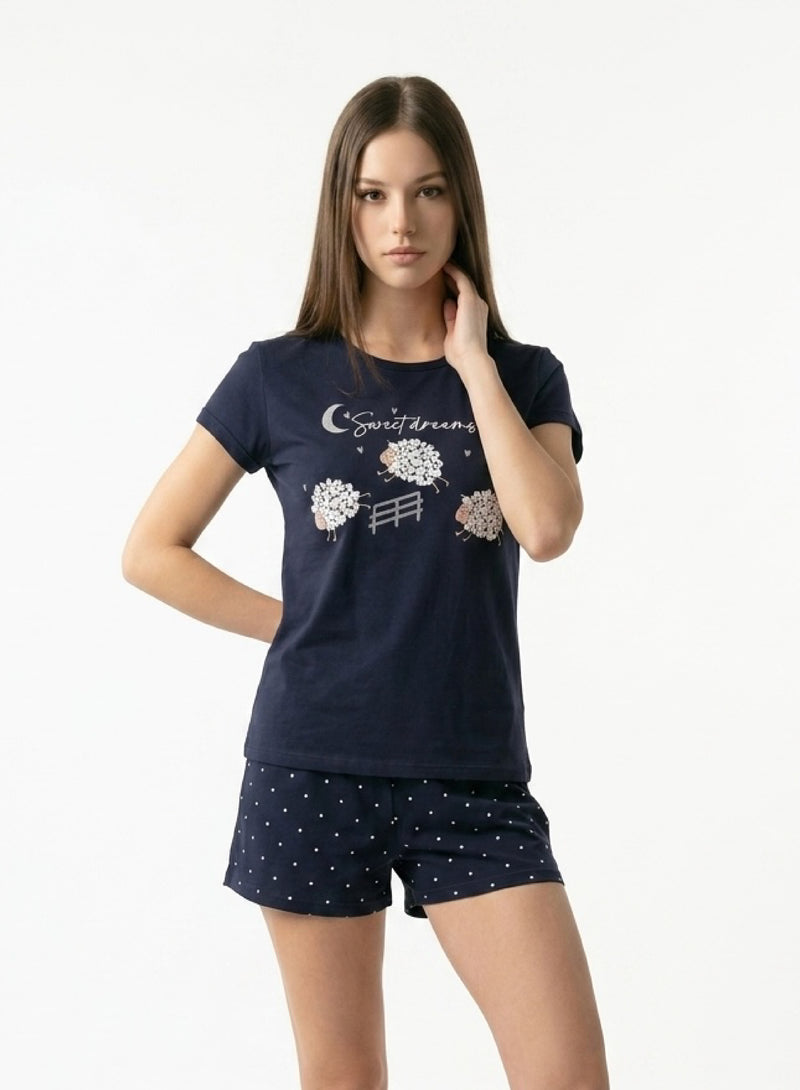 Pijama para mujer manga corta short Ref 45114