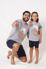 Pijama hombre conjunto manga corta bermuda goal