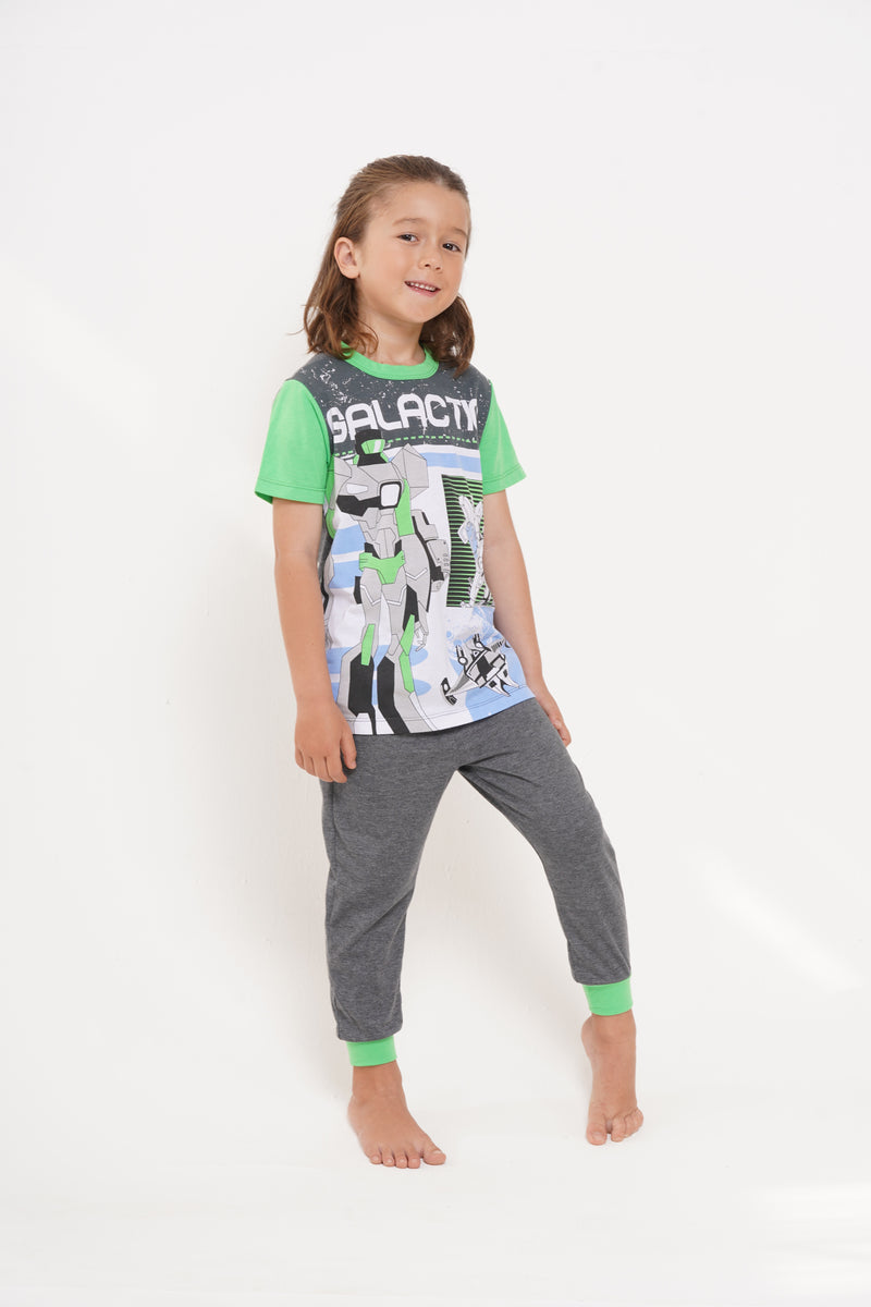 Pijama niño de manga corta y pantalón