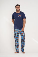 Pijama familiar para Hombre manga corta y pantalón Comics