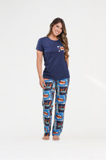 Pijama familiar para Mujer manga corta y pantalón Comics