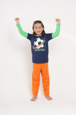 Pijama niño set manga larga pantalón football world
