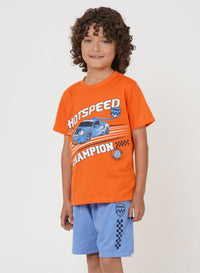 Pijama niño manga corta y bermuda Ref 45502