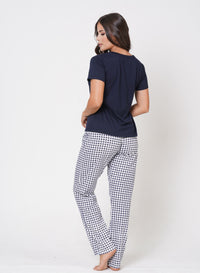 Pijama para Mujer Blusa con escote en V y Pantalon Ref 45120