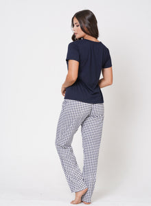 Pijama para Mujer Blusa con escote en V y Pantalon Ref 45120
