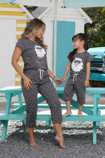 Pijama Mujer manga corta y capri happy sheep