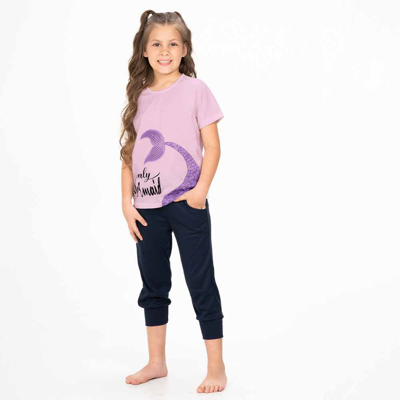 Ref.32310 Pijama Niña Manga Corta Capri
