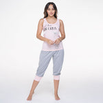 Ref.33003 Pijama Mujer Manga Sisa Capri
