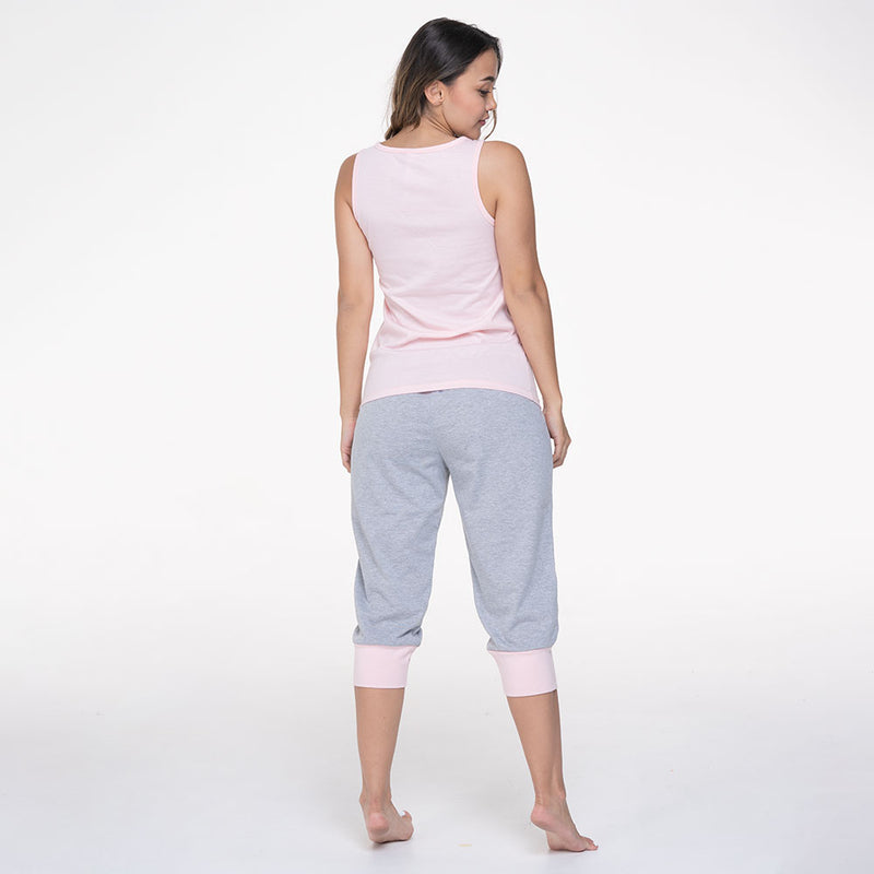 Ref.33003 Pijama Mujer Manga Sisa Capri