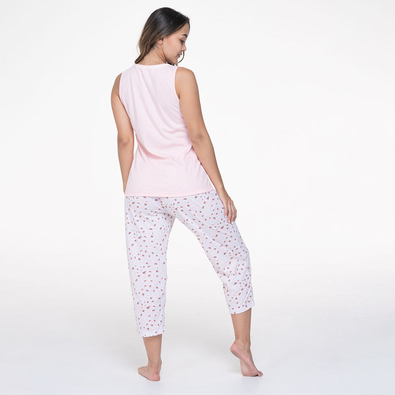 Ref.33107 Pijama Mujer Manga Sisa Capri